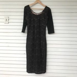 Xhilaration from Target black lace bodycon dress